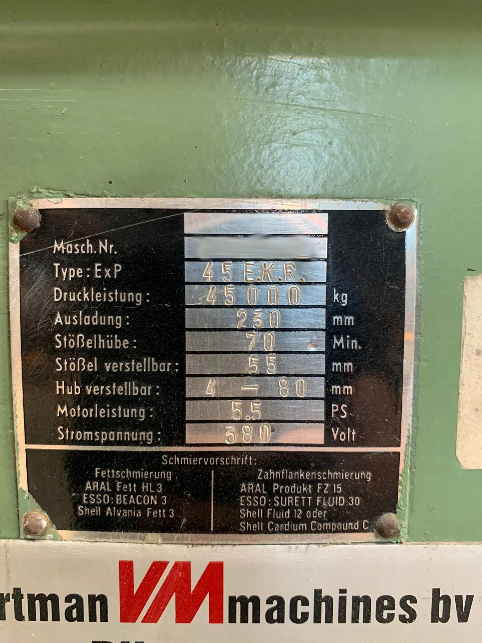 Gebruikt Voortman 45 EKR I Eccentric Press