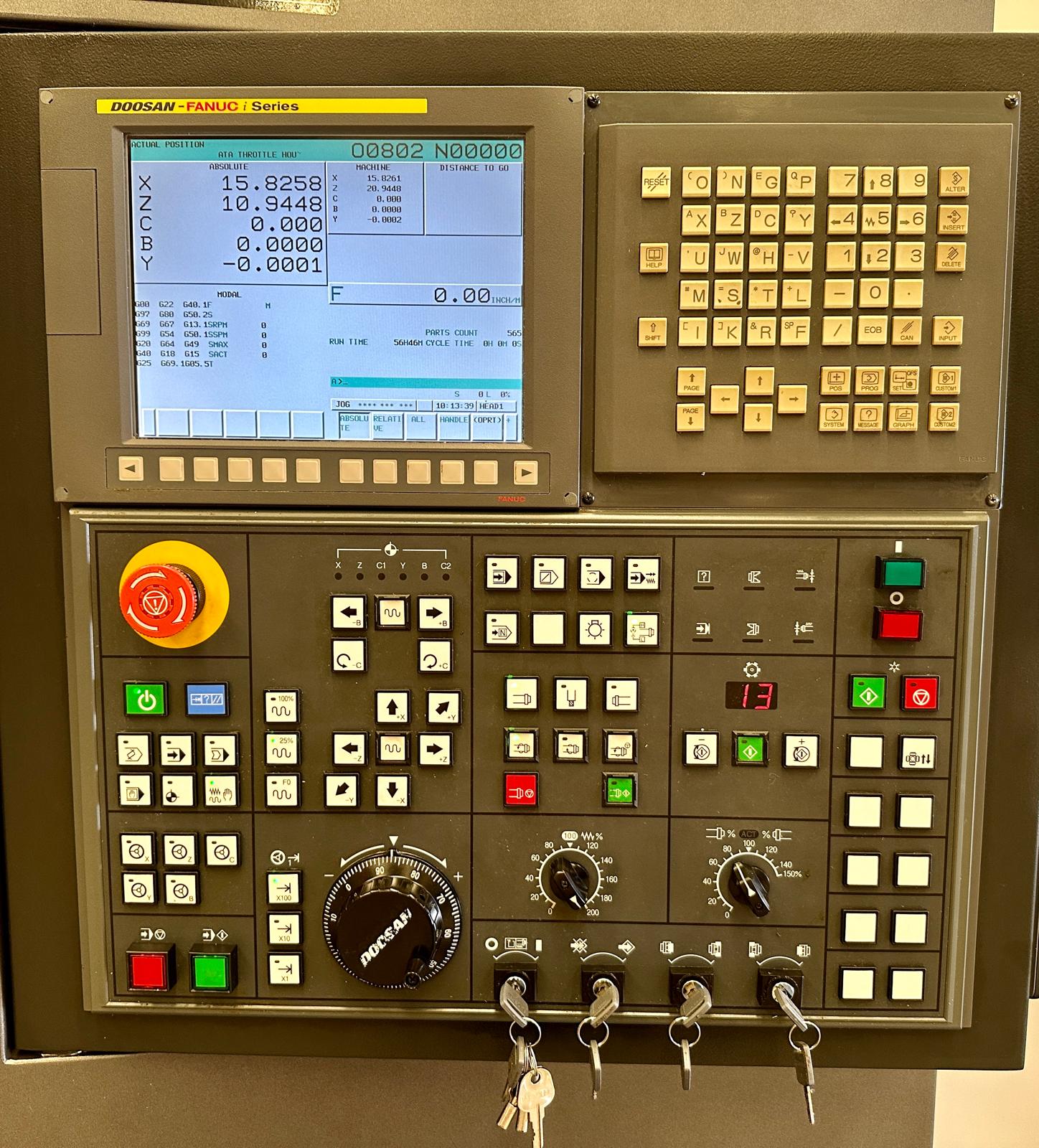 Used Doosan Puma 2100SY I CNC Lathe