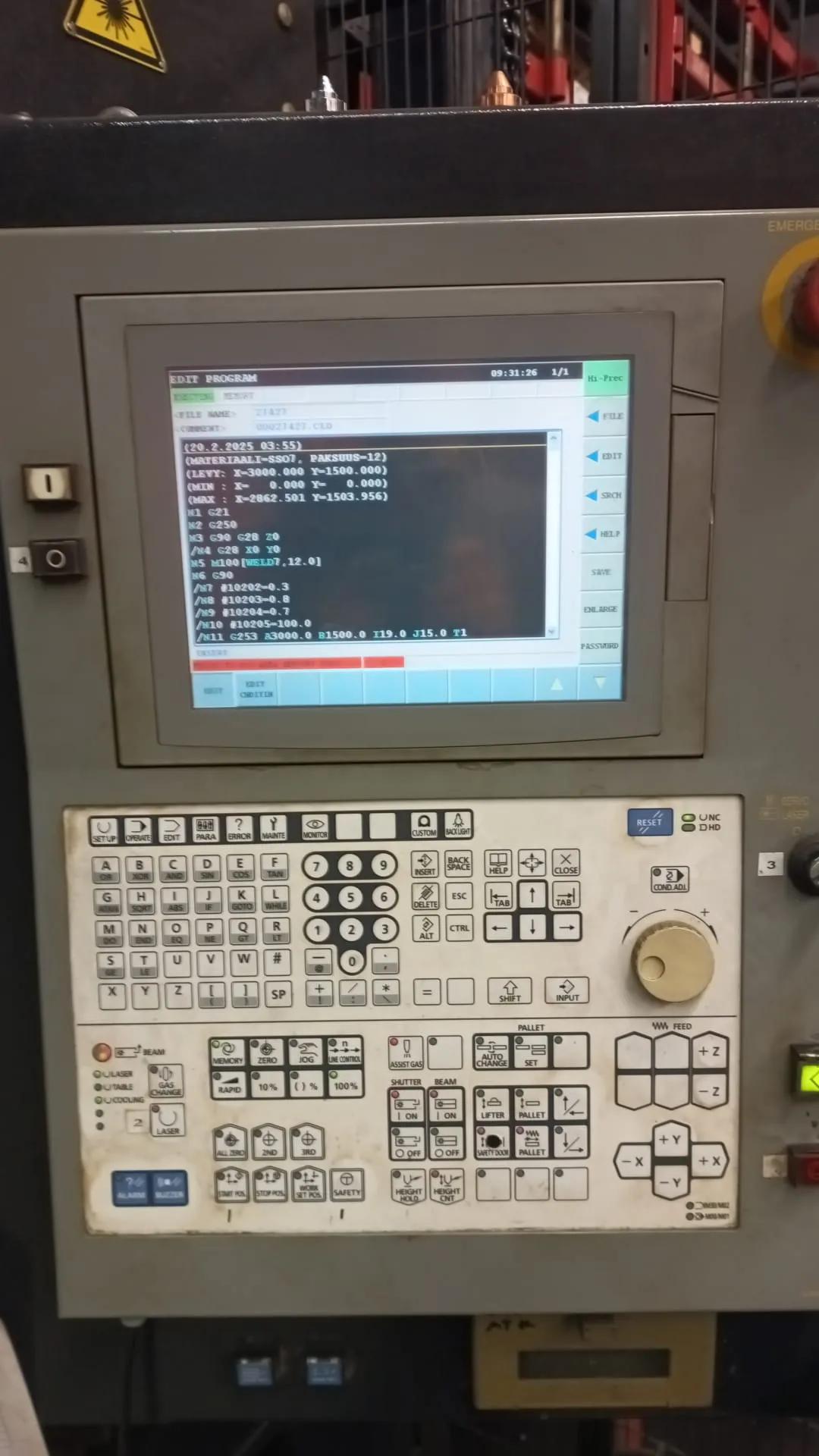 Used Amada LC-3015 X1 NT I Laser Cutting I 2008