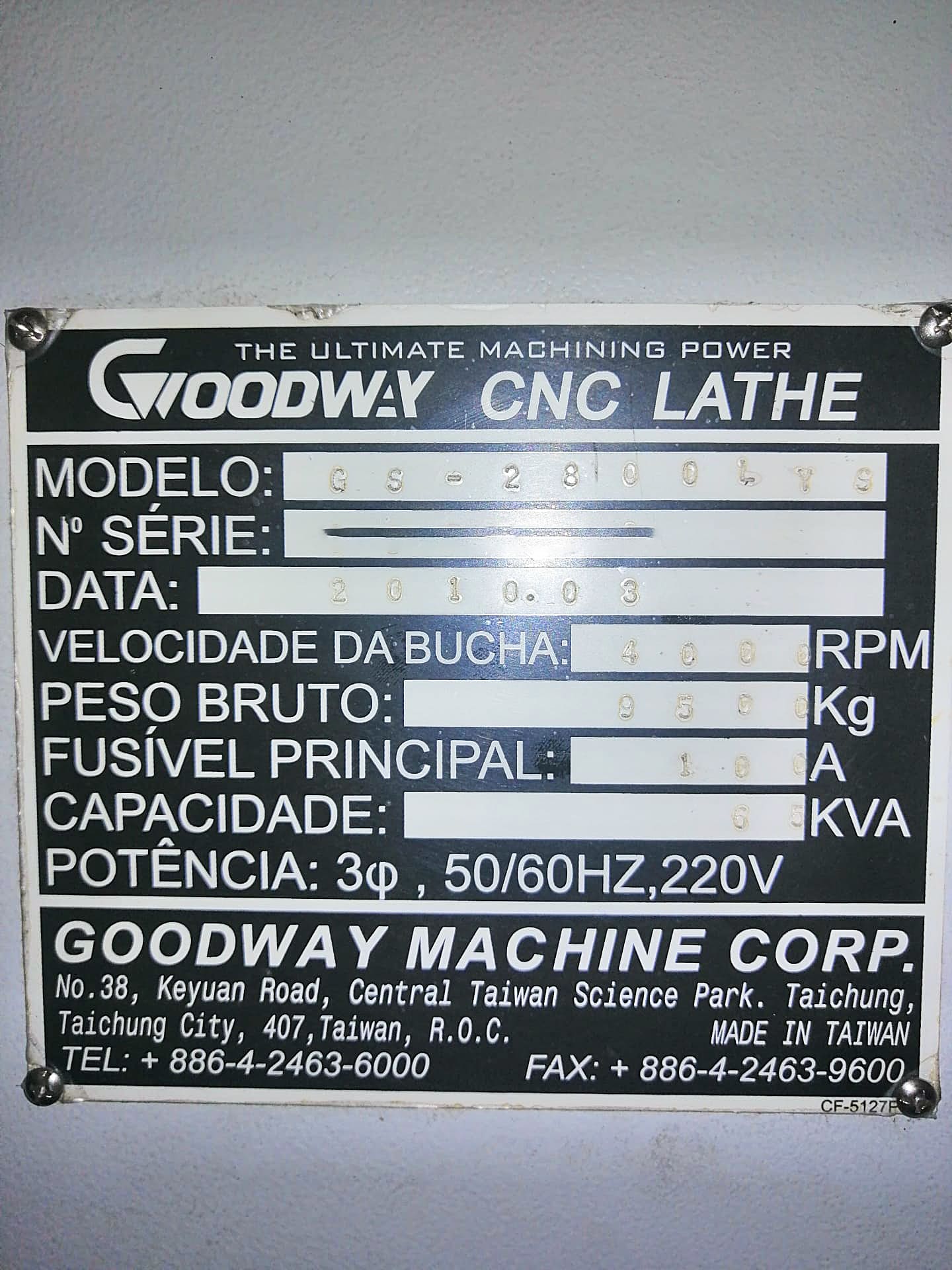 Gebruikt Goodway GS 2800 L YS - CNC Draaien - 2010