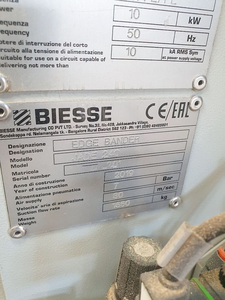 Usado Biesse Jade 240 - Biselado - 2019