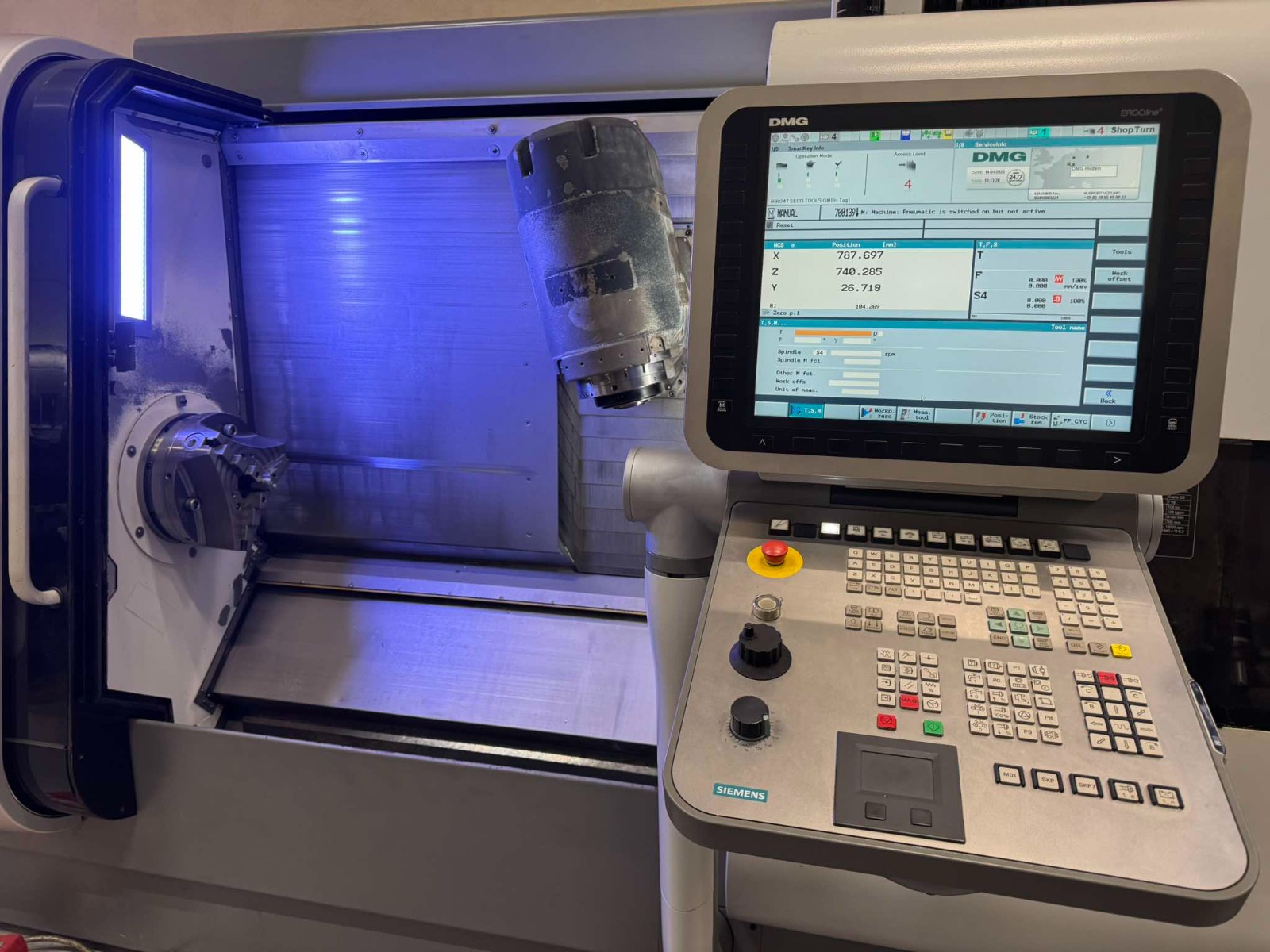 Used DMG Gildemeister CTX Beta 1250 TC I CNC Lathe I 2009