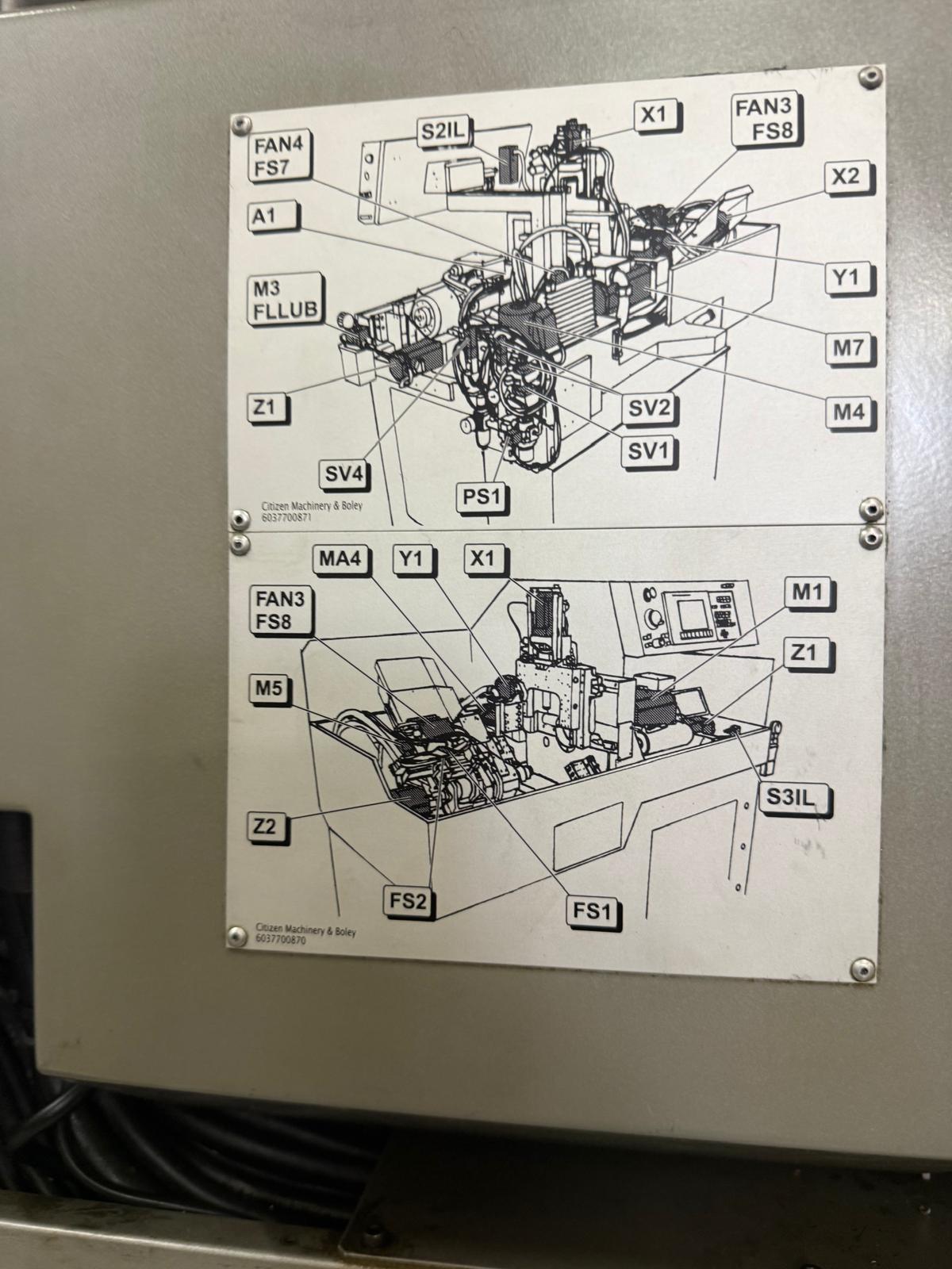 Used Citizen K 1216 VII I CNC Lathe I 2005