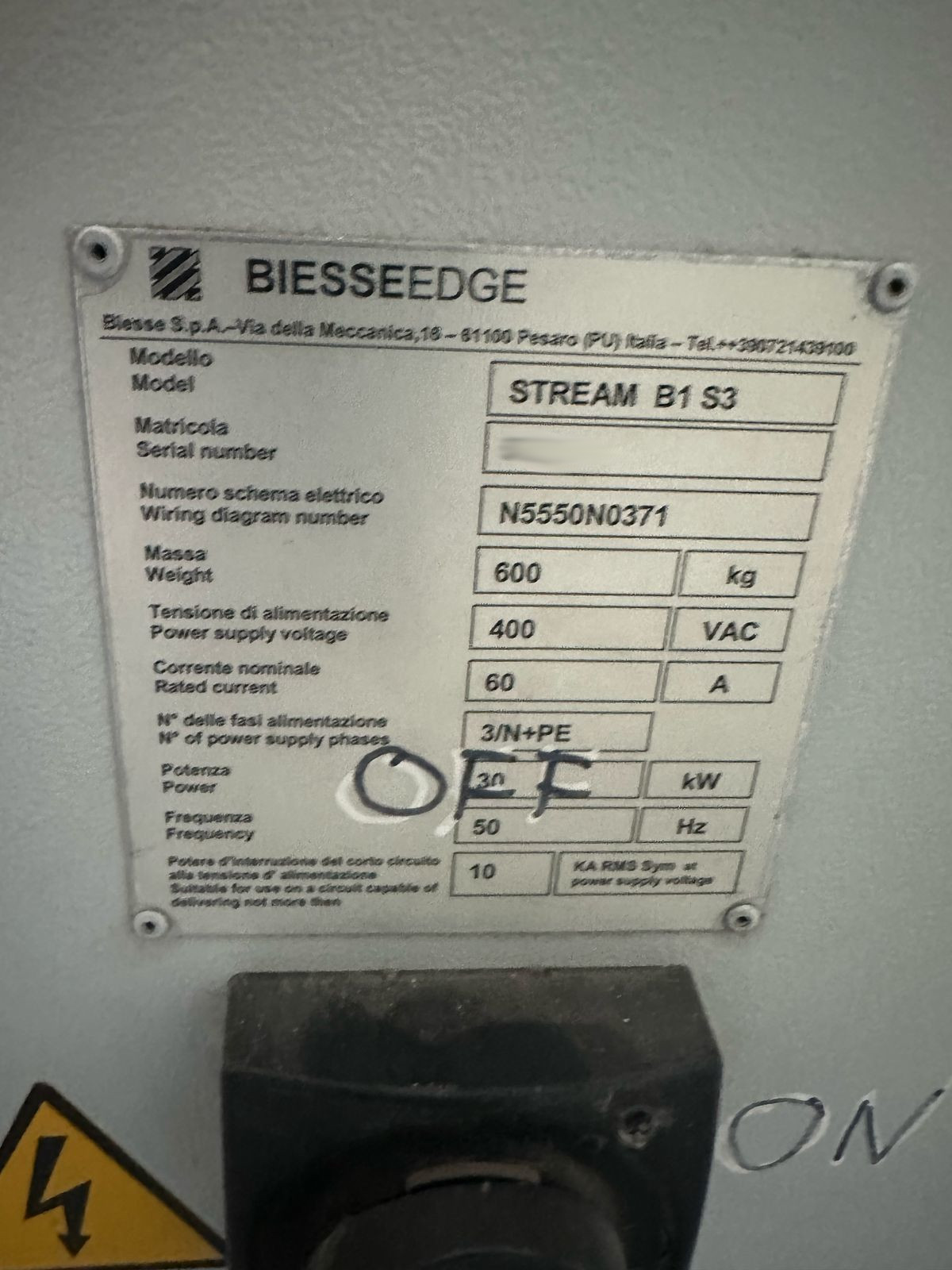 Used Biesse Edge Stream B1 S3 I Edgebanding