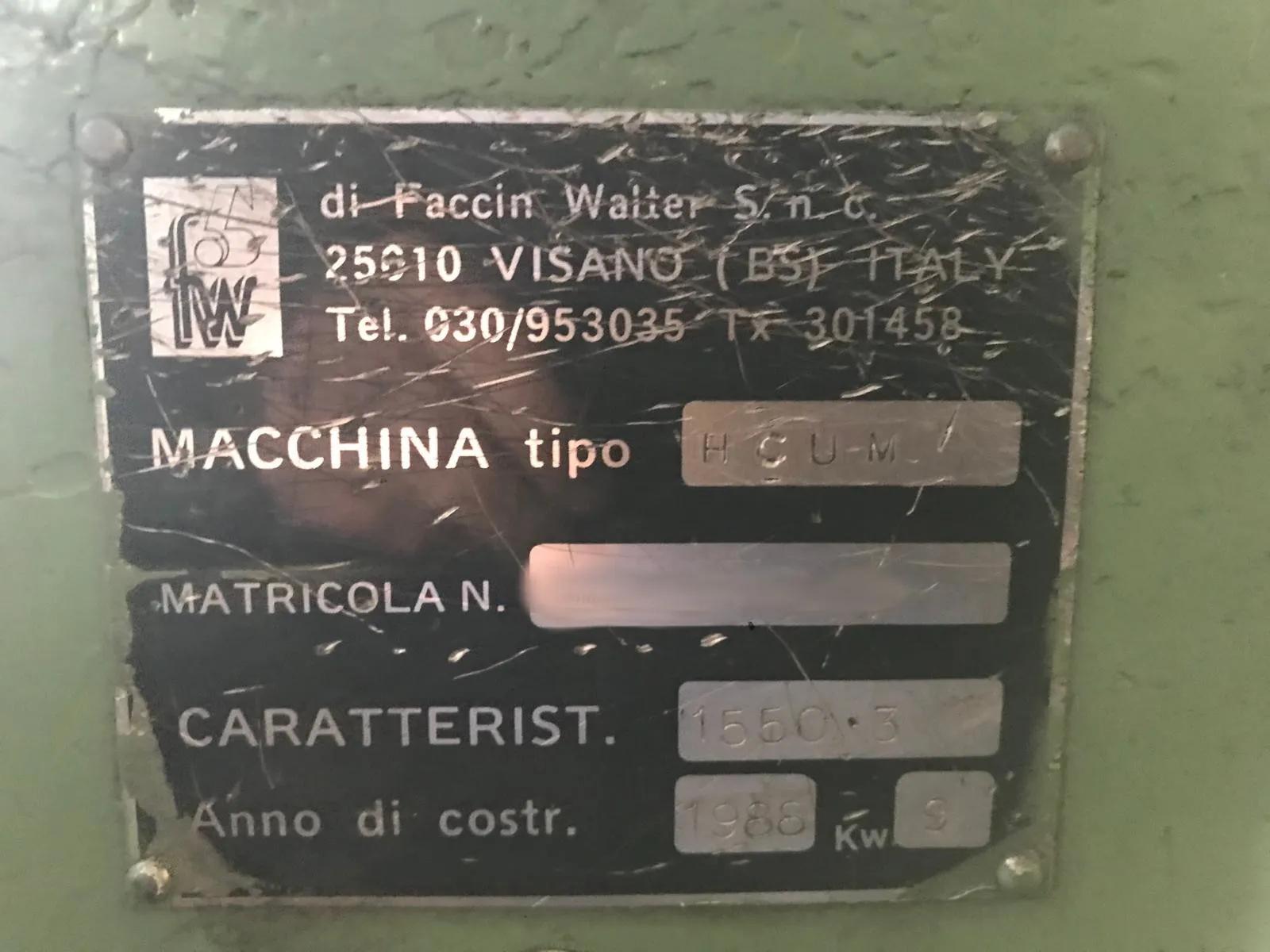 Gebruikt Faccin HCU-M I Plaatwalsmachine