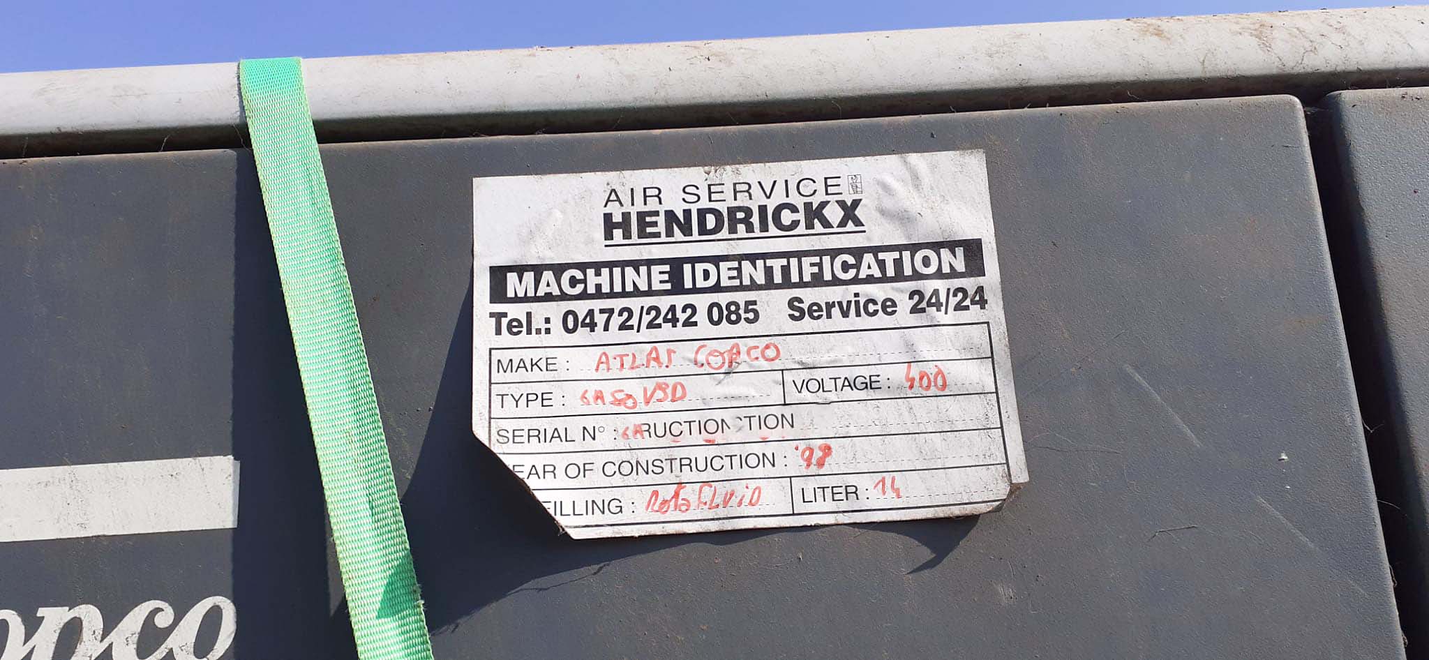 Gebruikt Atlas Copco GA 50 VSD - Compressor - 1998