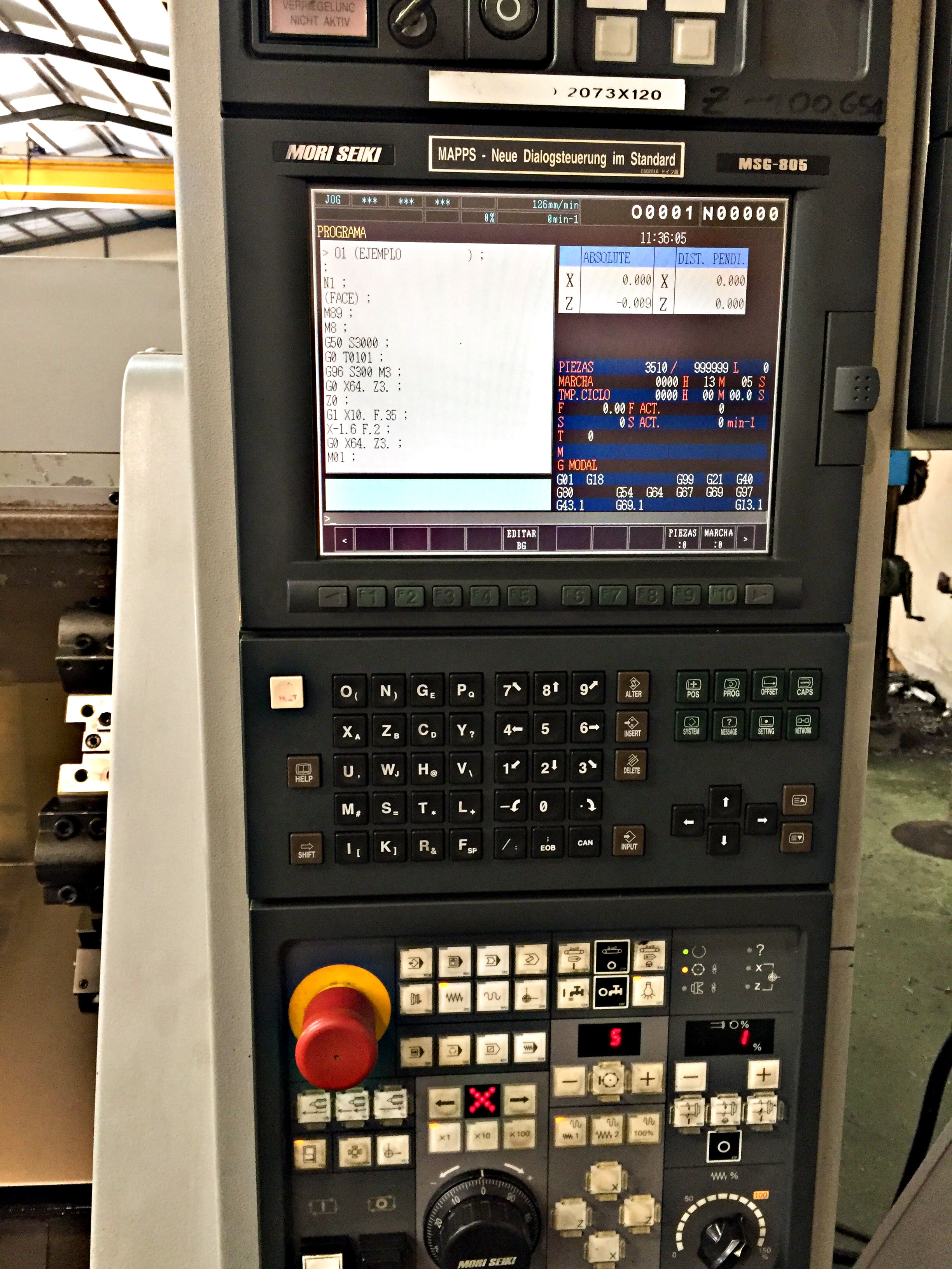 Usado Mori Seiki CL 1500 - Torno CNC - 2003