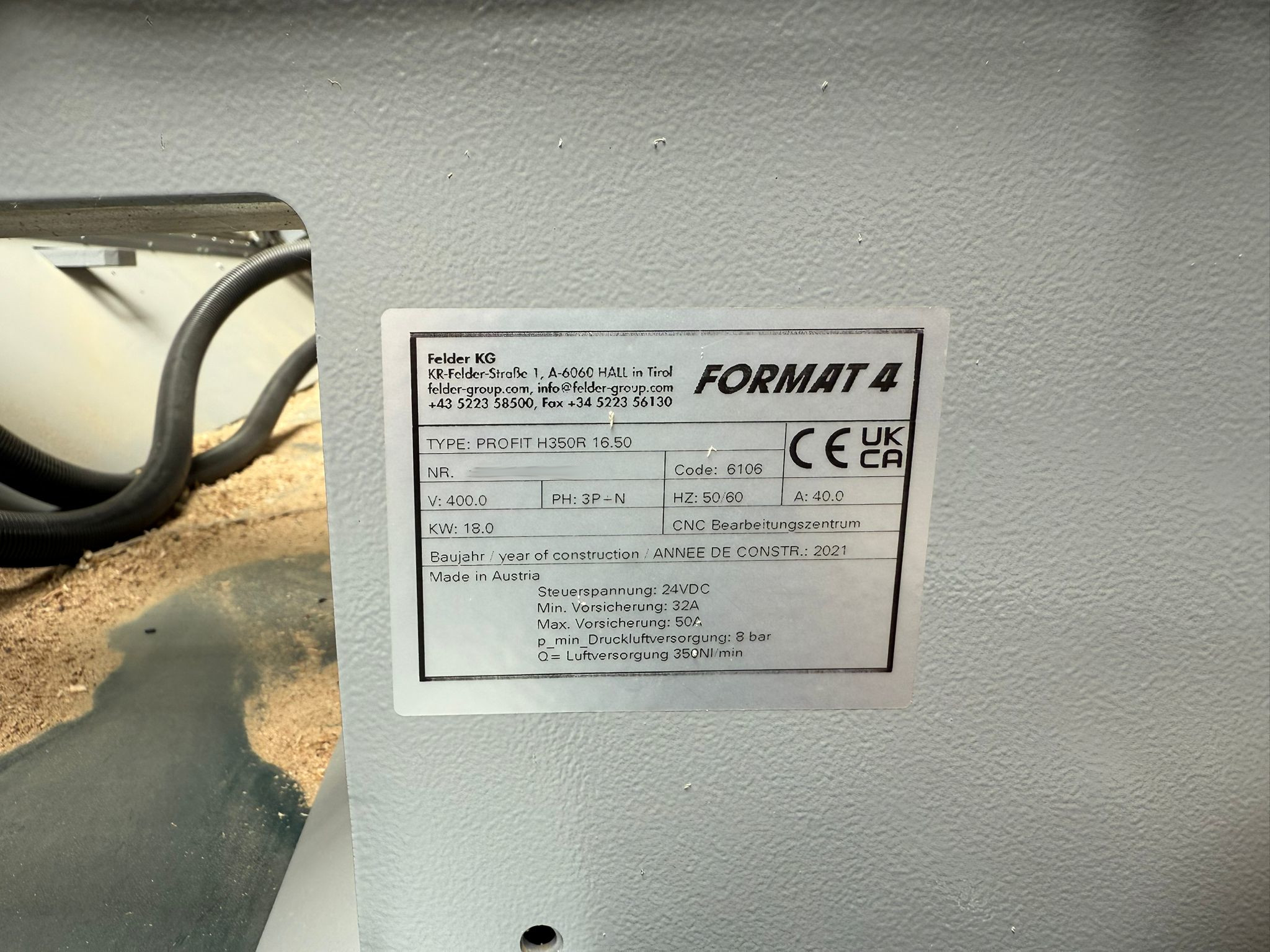 Used Format 4 Profit H350R 16.50 I CNC Machining Center I 2021