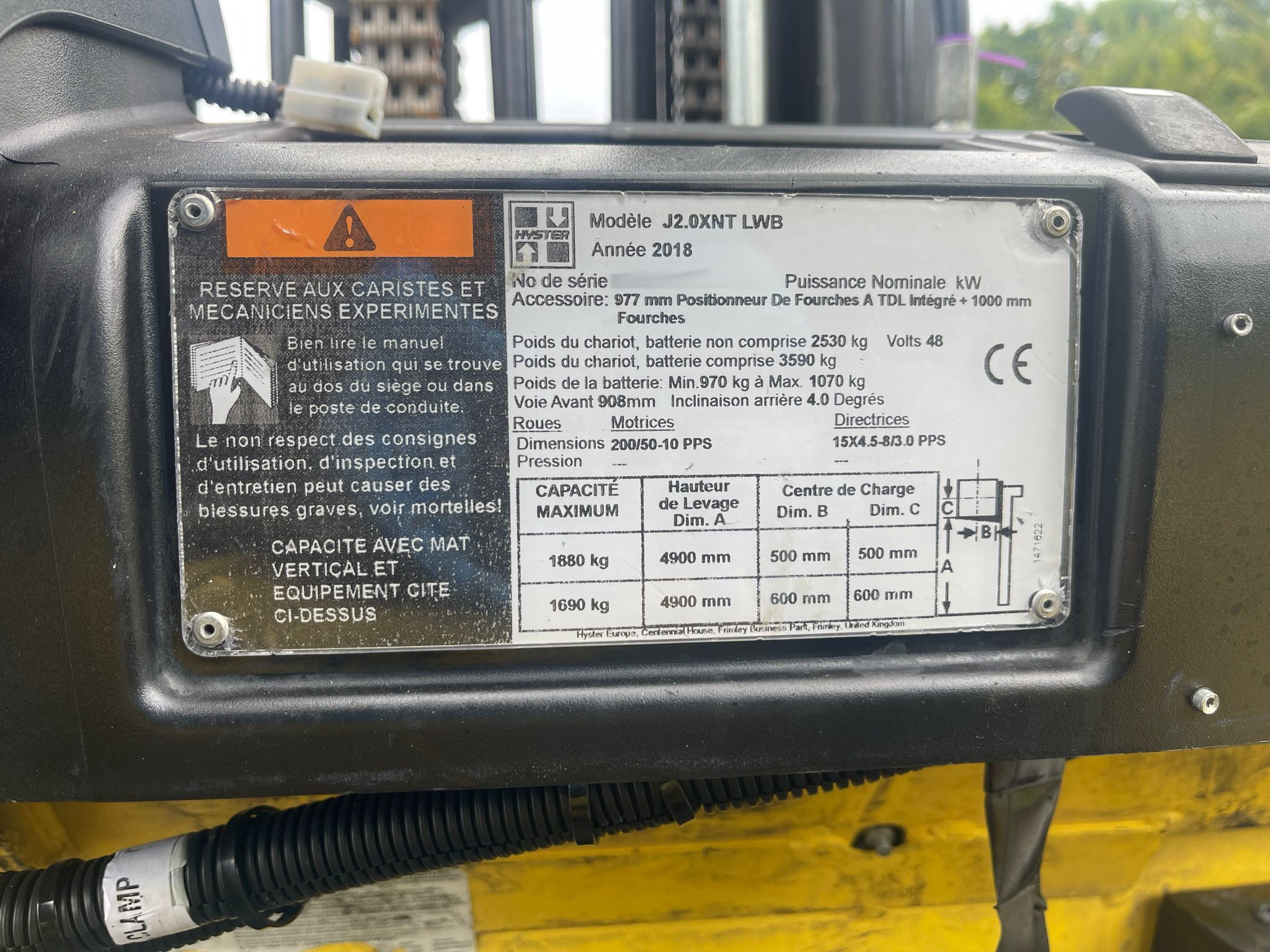 Used Hyster J2.0XNT LWB I Forklift I 2018