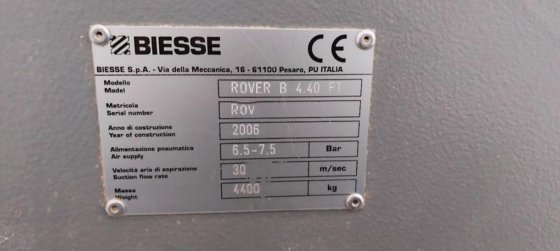 Usado Biesse Rover B 4.40 FT - CNC Machining Center - 2006