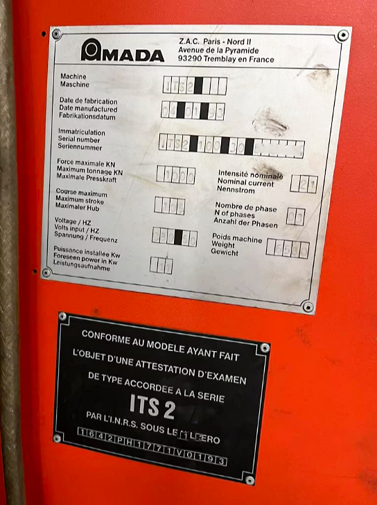 Used Amada Promecam ITS2 - Press Brake - 1993