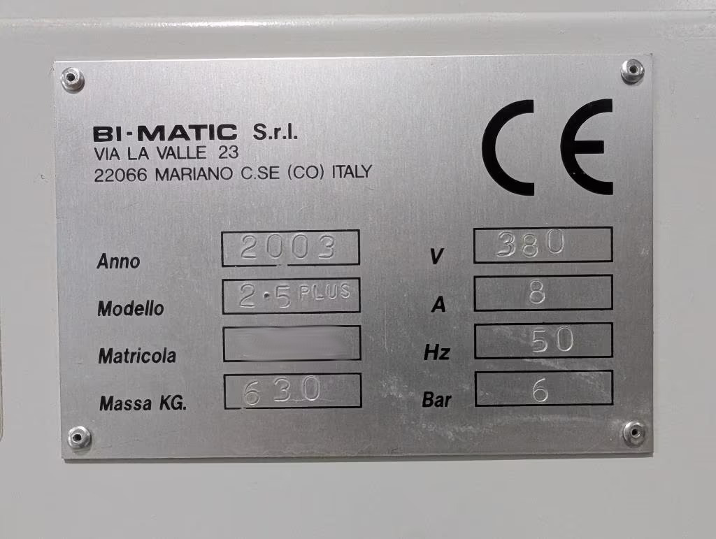 Used Bi-matic Starter 2.5 plus I Edgebanding I 2003