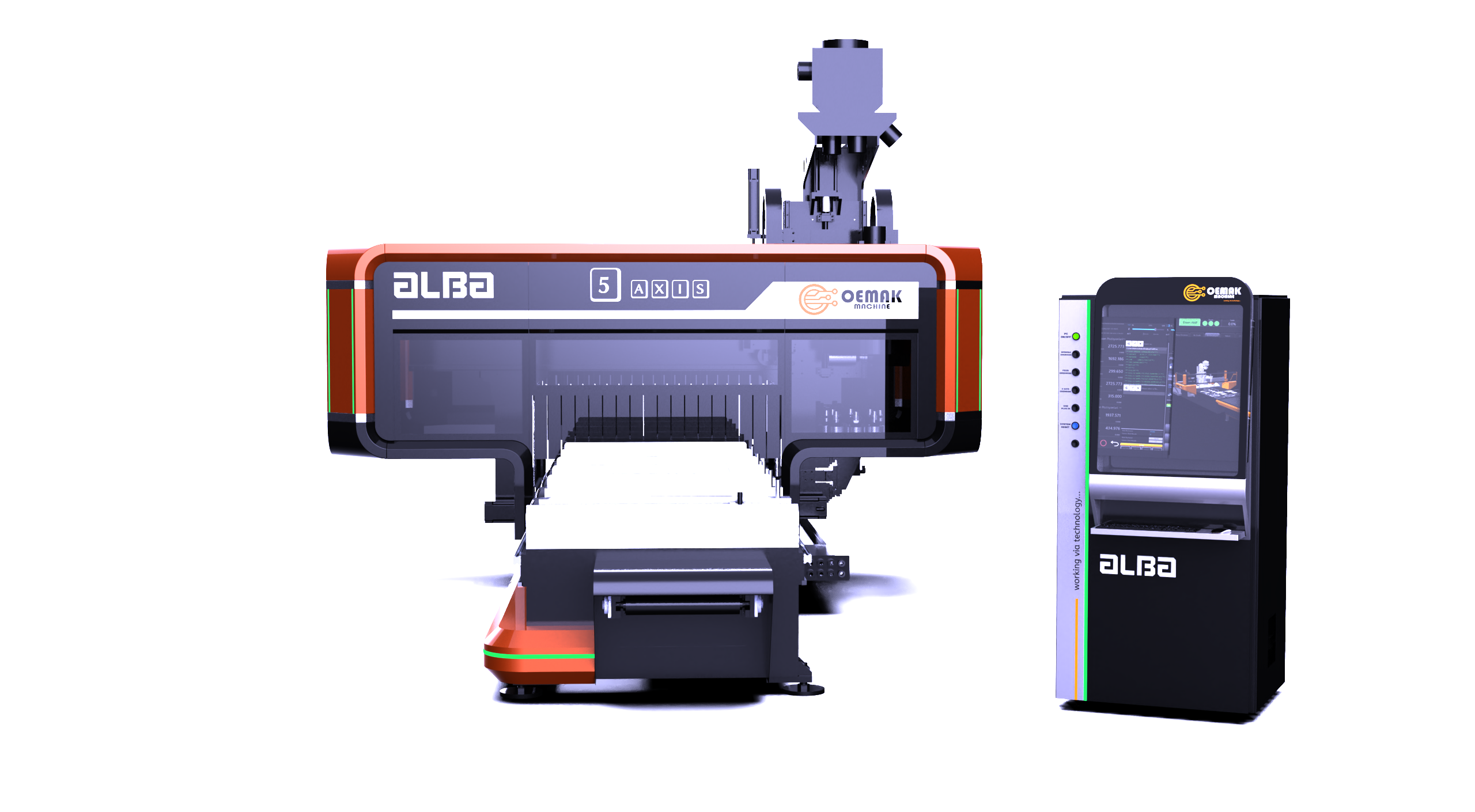 Oemak Alba 5 Axis I CNC Bewerking Centrum