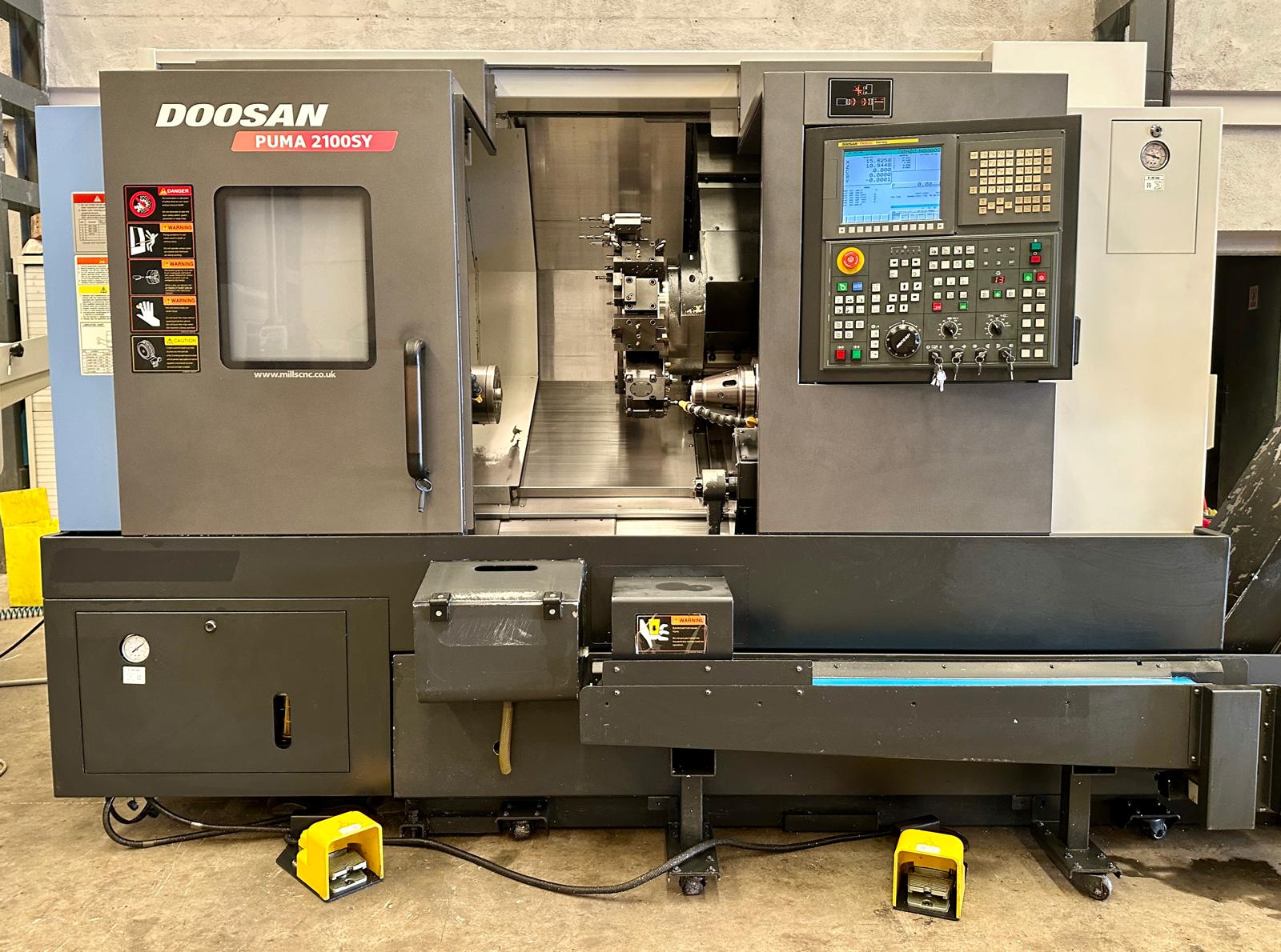 Used Doosan Puma 2100SY I CNC Lathe