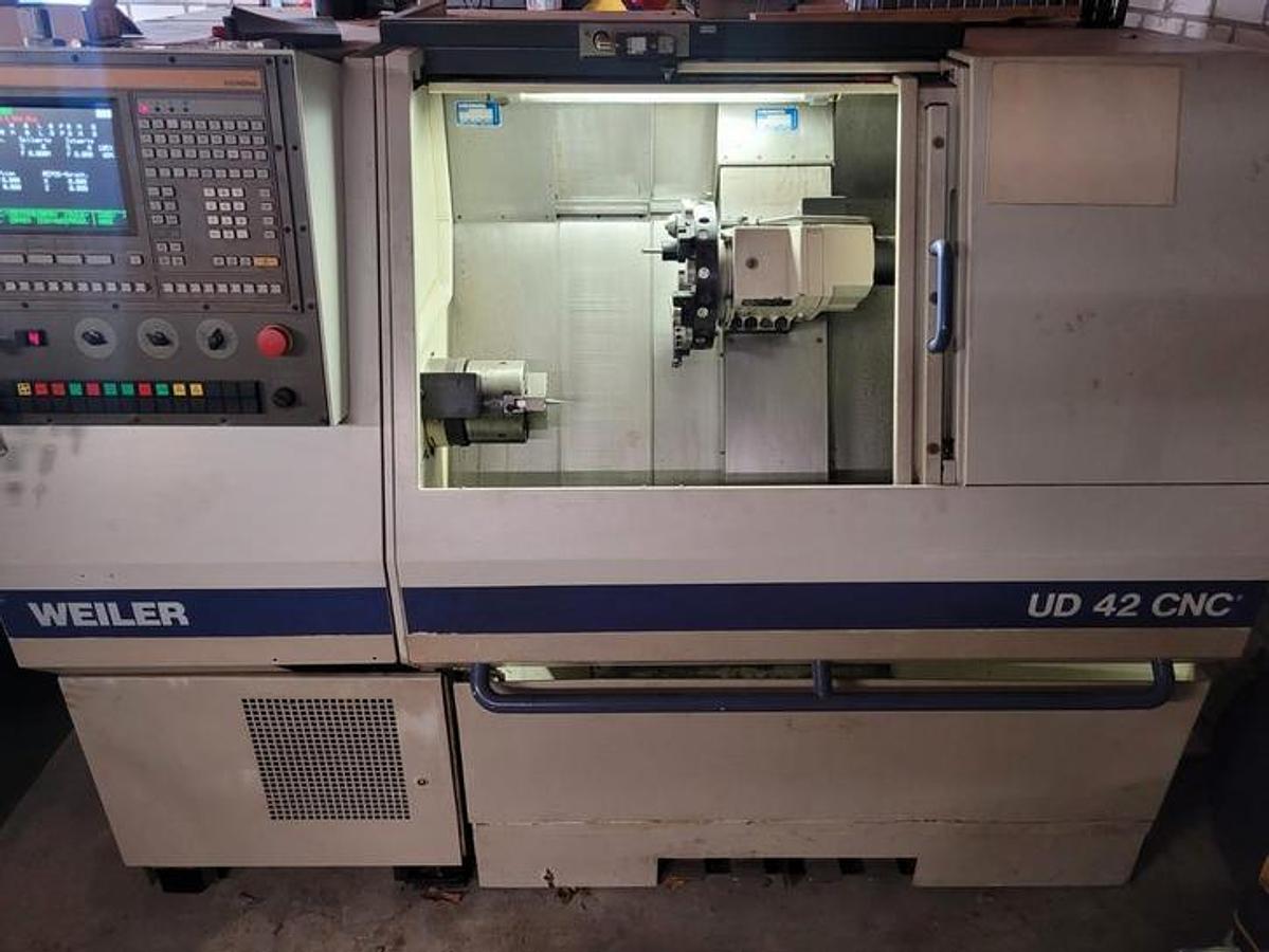 Used Weiler UD 42 I CNC Lathe 