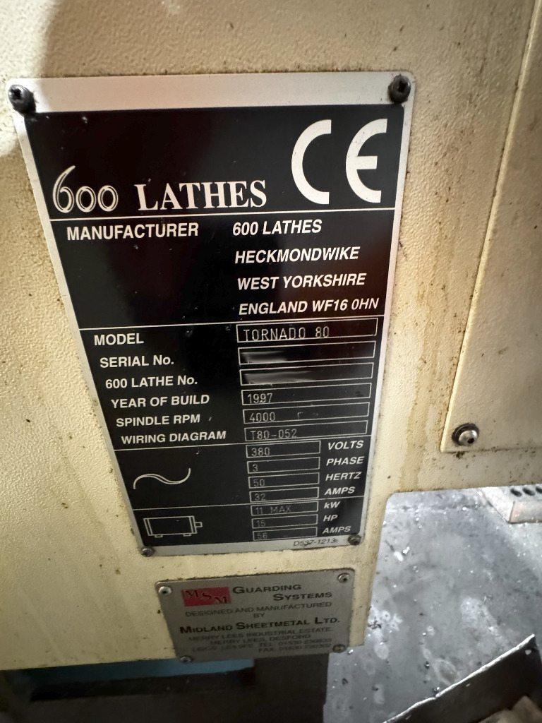 Used Colchester Tornado 80 I CNC Lathe
