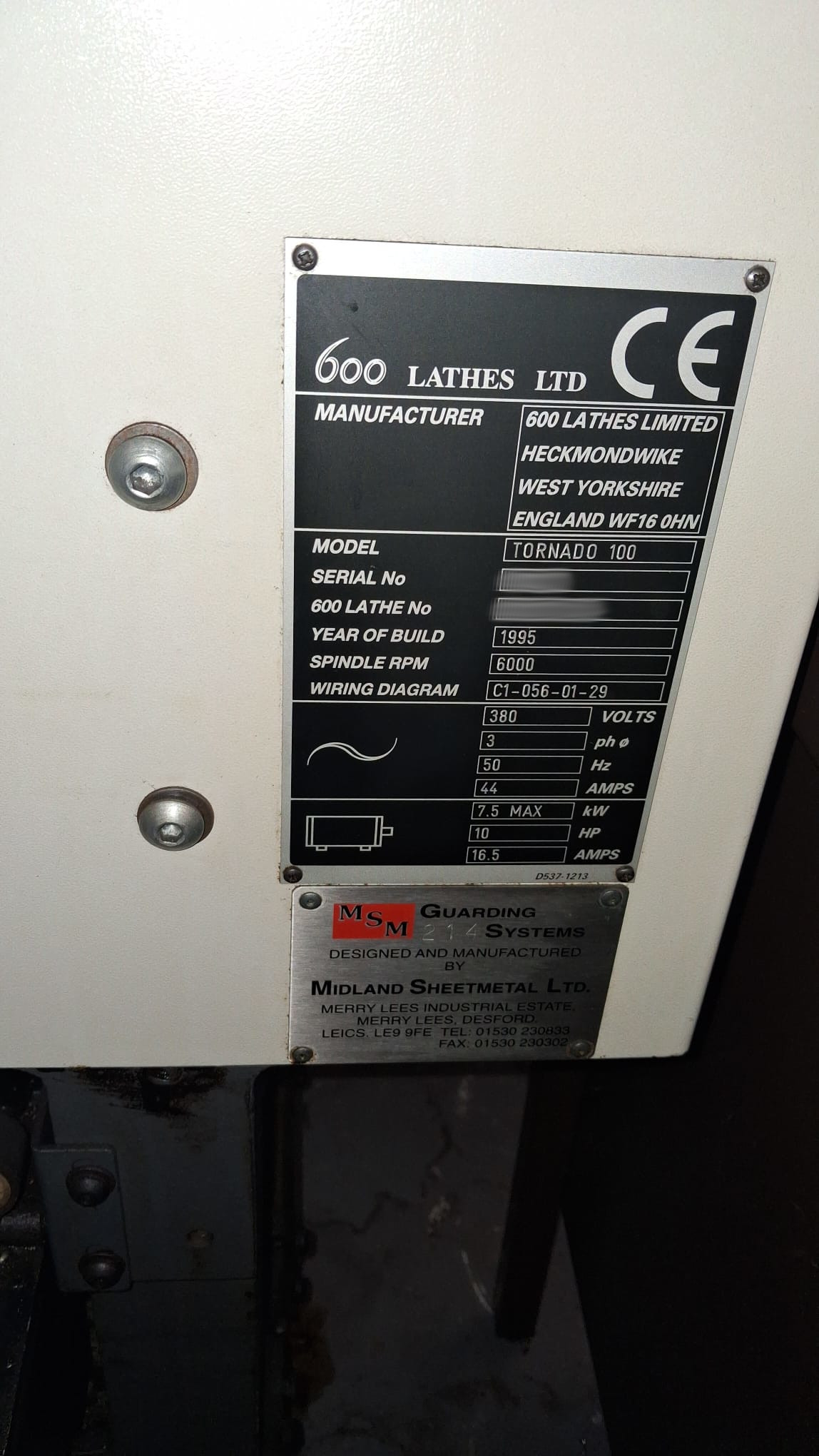 Used Colchester Tornado 100 I CNC Lathe I 1995