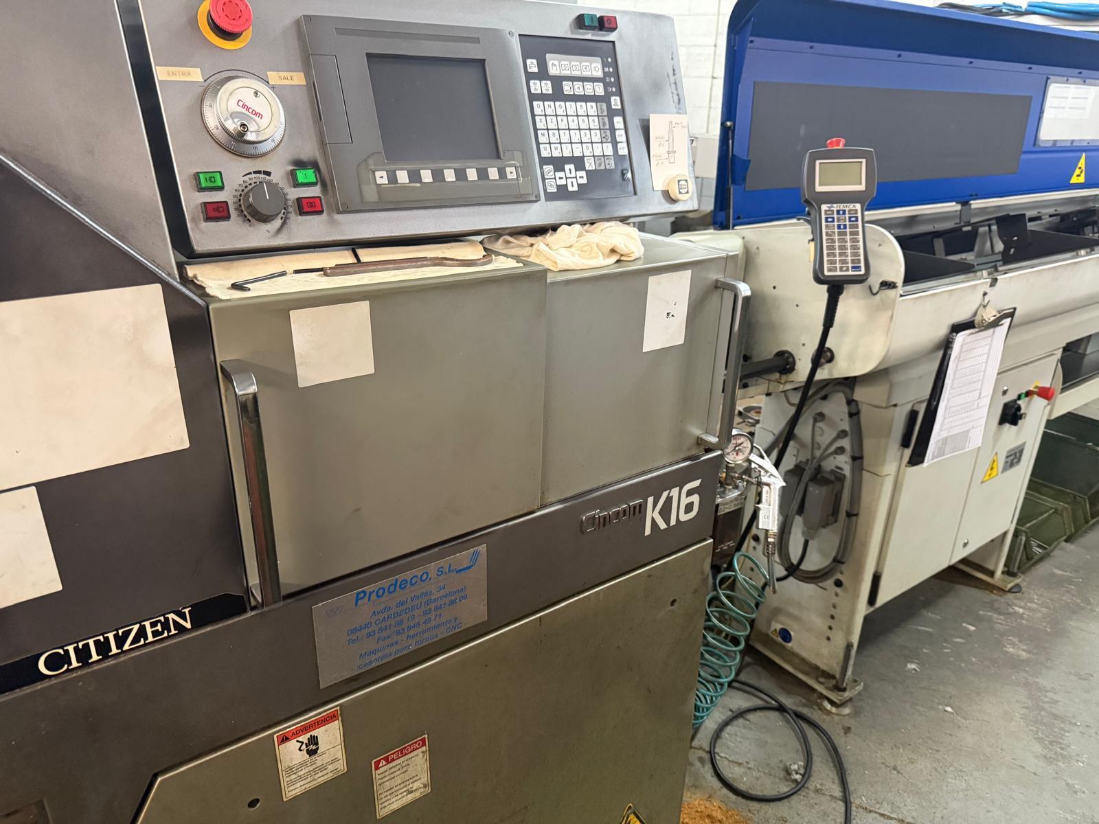 Used Citizen K 1216 VII I CNC Lathe I 2005
