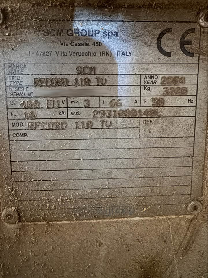 Used SCM Record 110 TV I CNC Machining Center I 2004