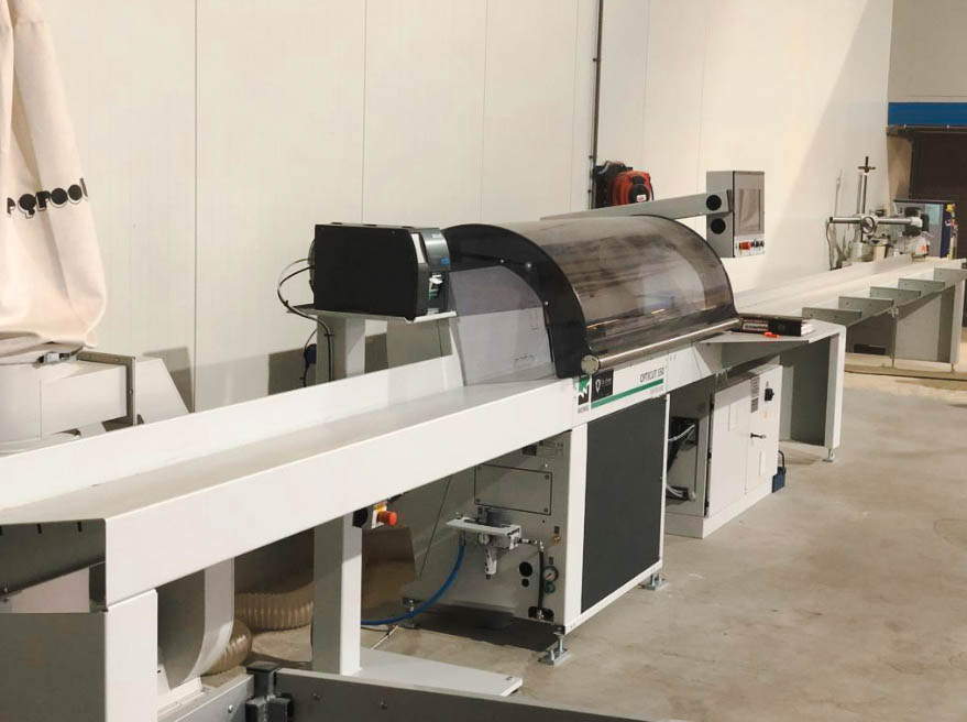 Usado Weinig Opticut S50 Serie opcional I Sierra de corte transversal optimizada I 2020