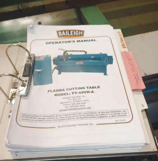 Gebruikt Baileigh PT-44VH-A - Plasma Snijden - 2013