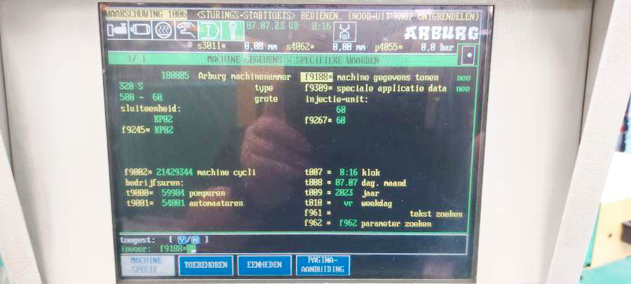 Used Arburg Allrounder 320 S 500-60 (Package X5) - Injection Moulding - 2000