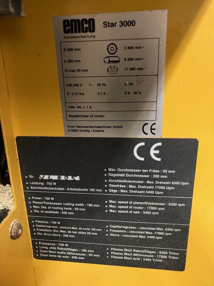 Gebruikt Emco star 3000 - Cirkelzaag