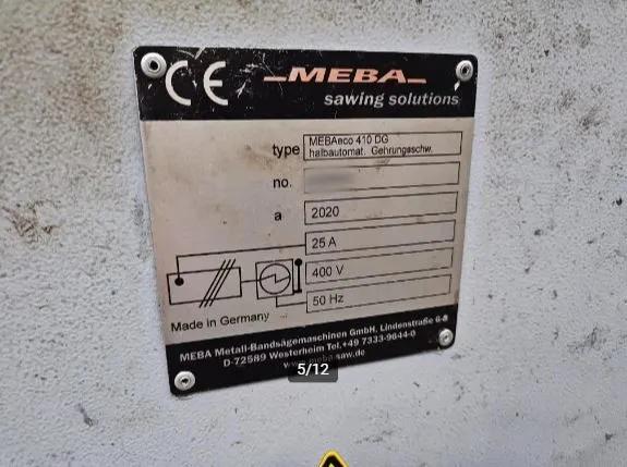 Used MEBAeco 410 DG I Band Saw
