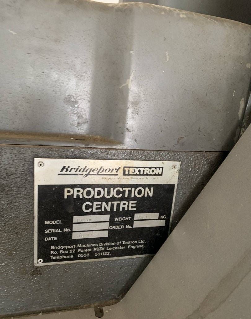 Used Bridgeport Interact 520 I Vertical Machining Center I 1985