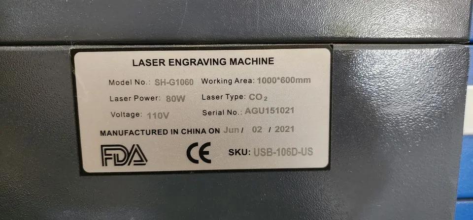 Used OmTech SH-G1060 I Engraving Machine
