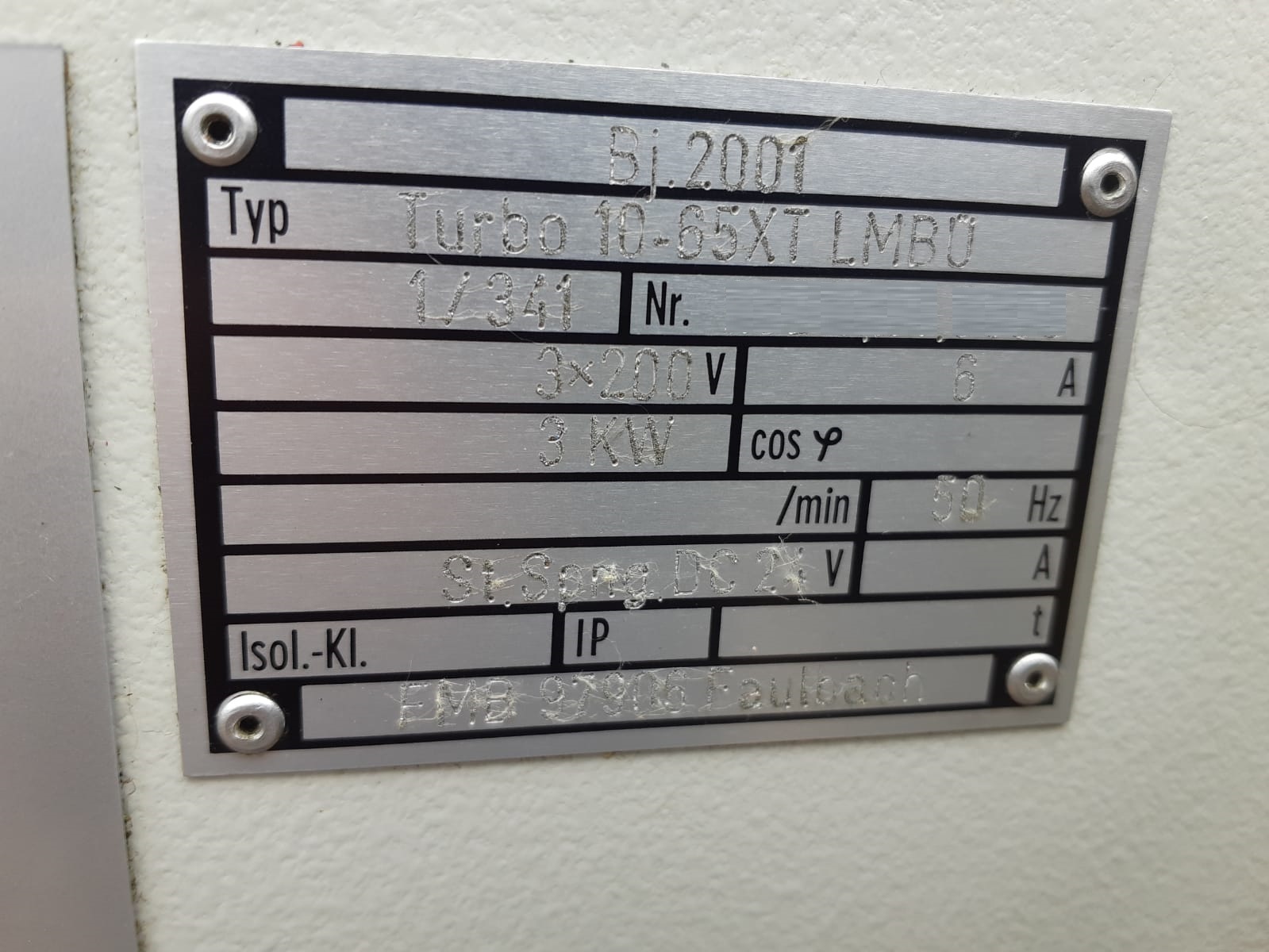 Usado Fmb Turbo 10 65 XT - 2001