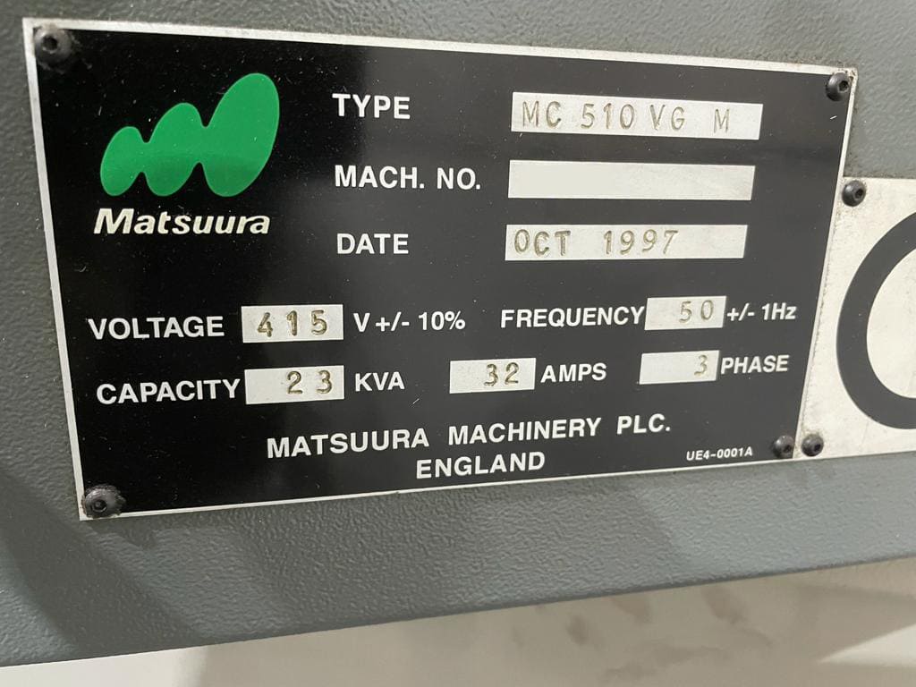 Gebruikt MATSUURA MC 510 VG  - Verticale bewerkingscentra 1999