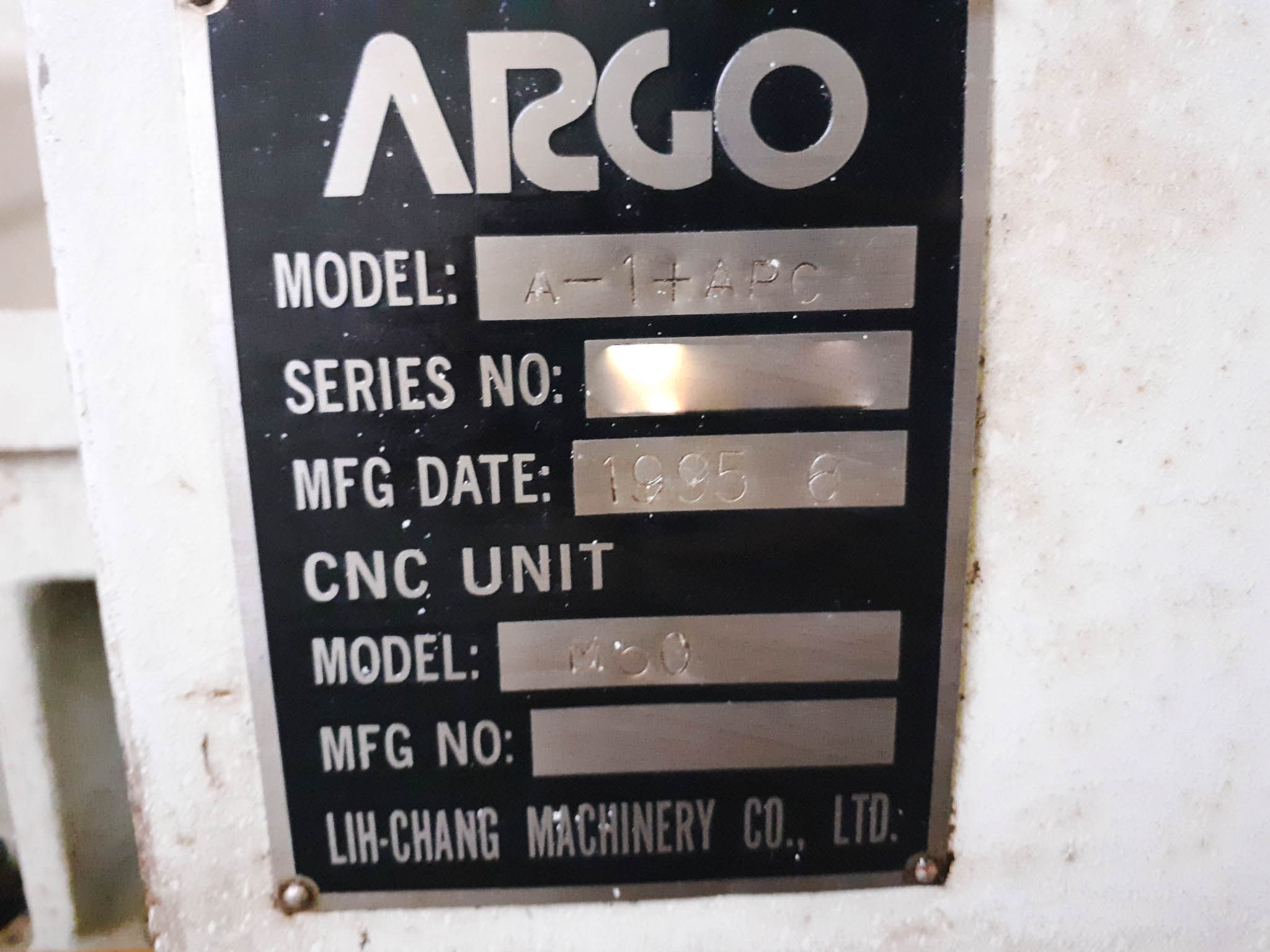 Used ARGO A1 + APC - Vertical Machining Center - 1995