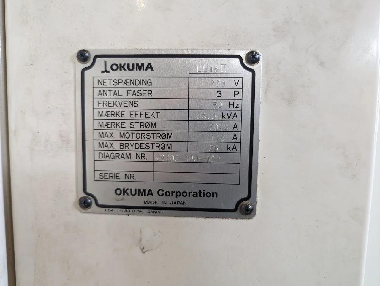 Usado Torno CNC Okuma LB15-II I