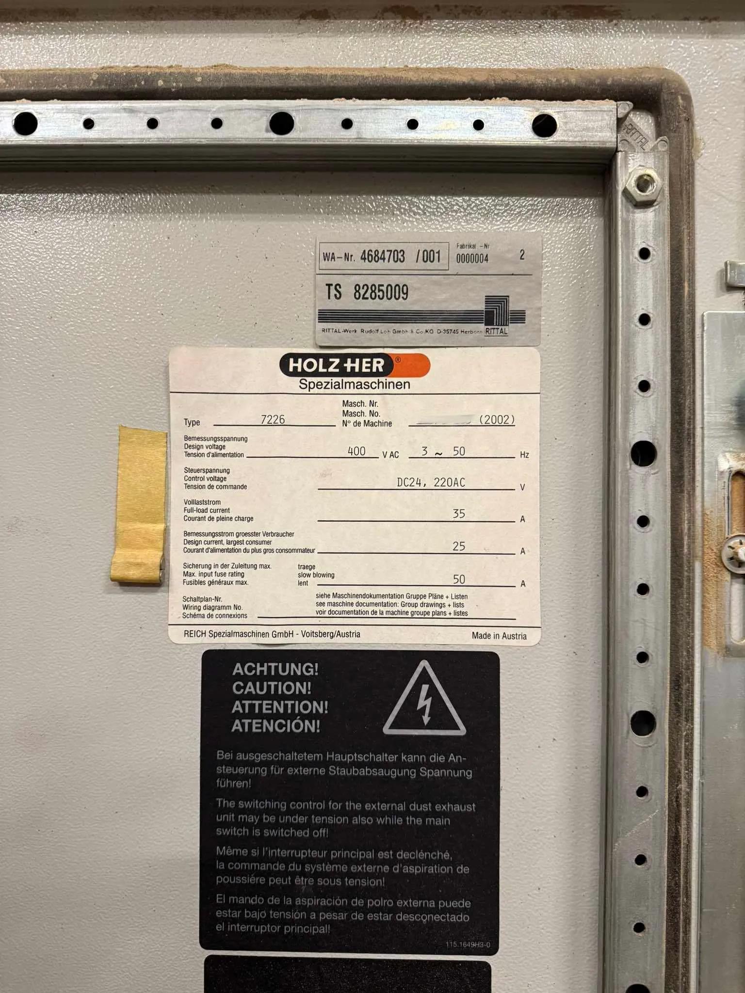 Gebruikt Holzher Uni-Master 7226 I CNC-bewerkingscentrum I 2002