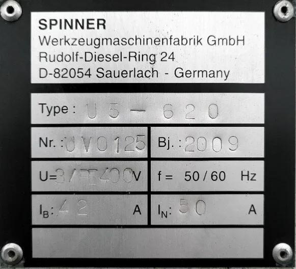 Gebruikt Spinner U5-620 I Verticale Bewerking Center