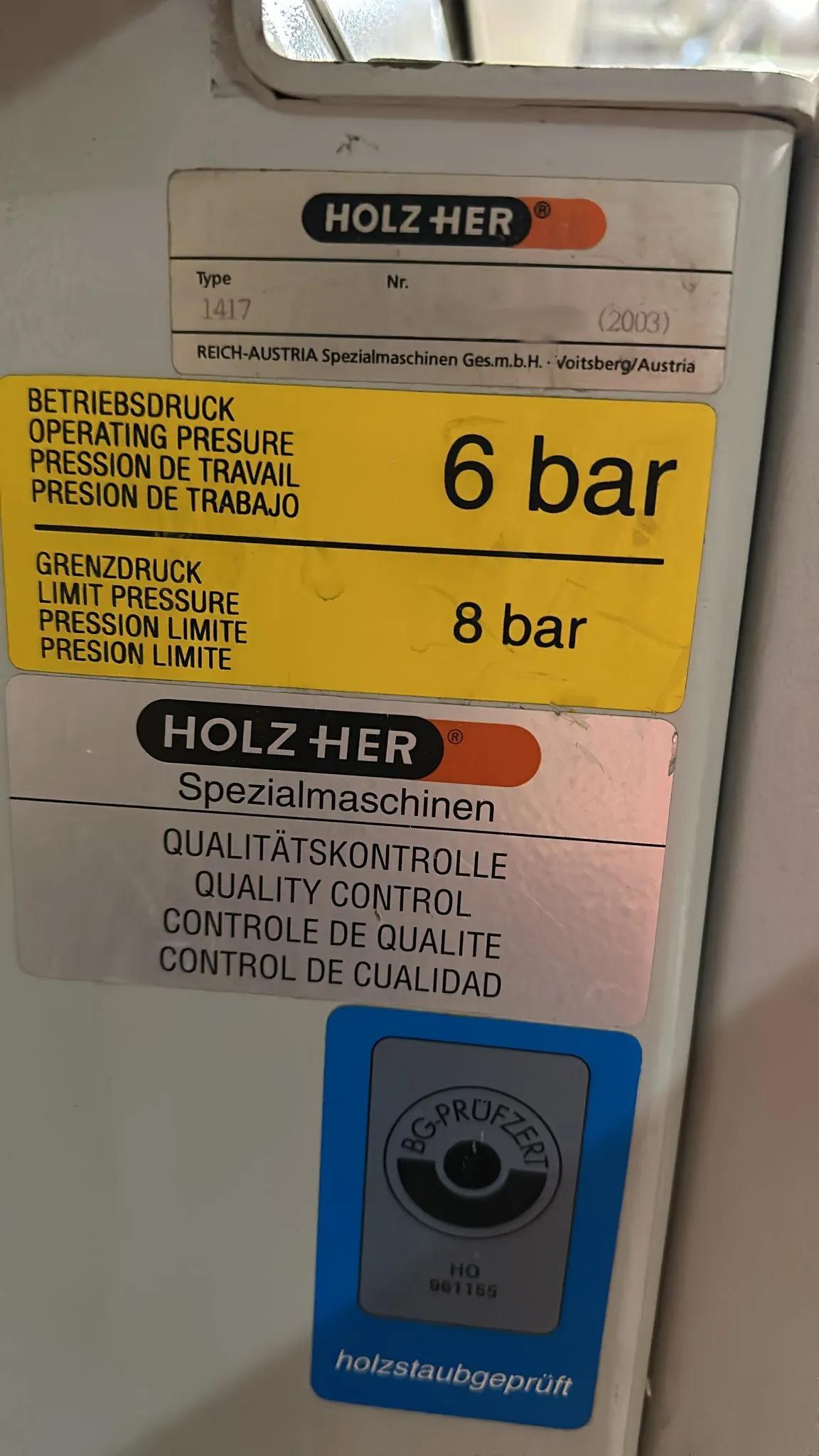 Usado Holzher Sprint 1417 I Biseladora