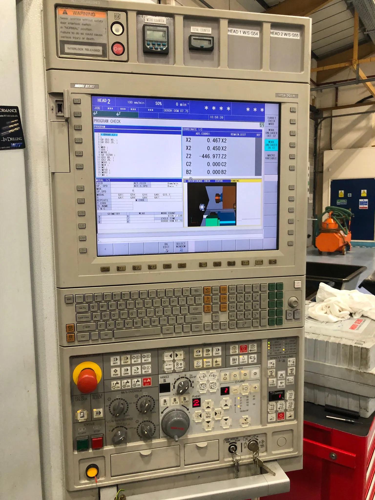 Gebruikt Mori Seiki NZ 2000 T2Y2 I CNC Draaibank