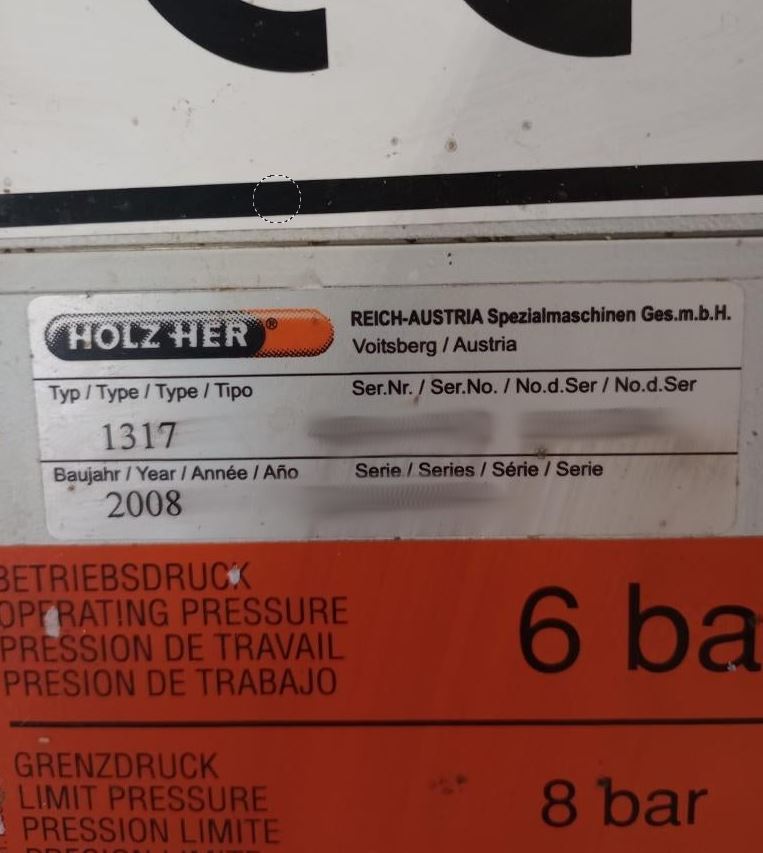 Used Holzher Sprint 1317 I Edgebanding I 2008