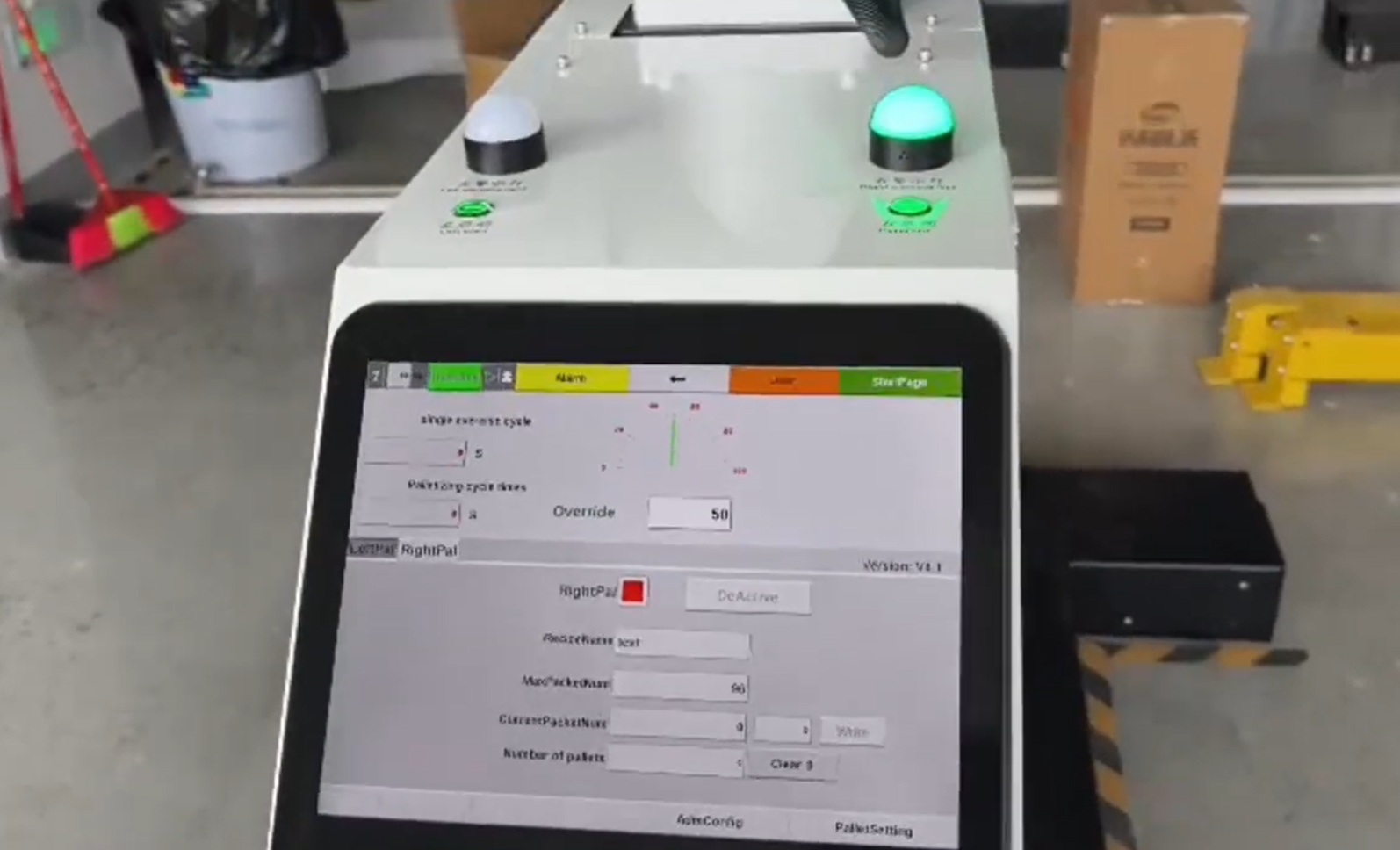 Warsonco Cobot Palletizer Pro Serial