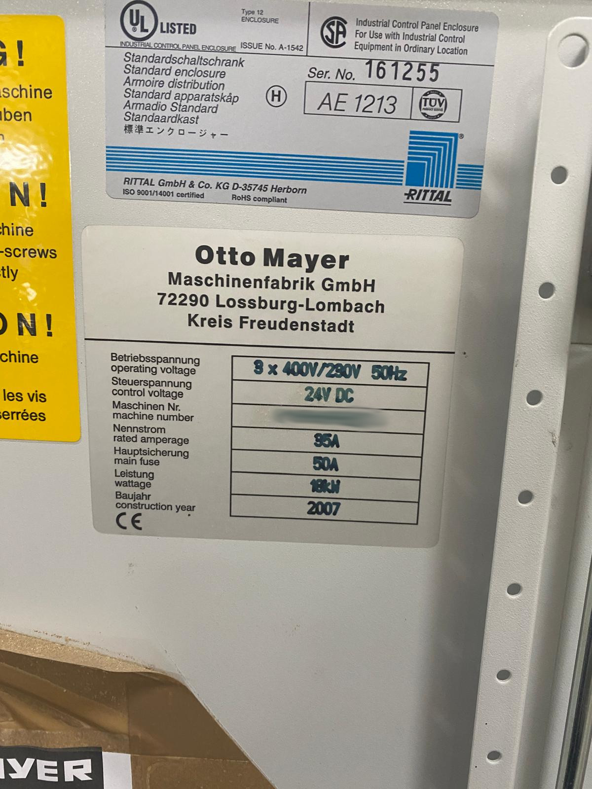 Used Mayer PS 9 Z I Beam Saw I 2007