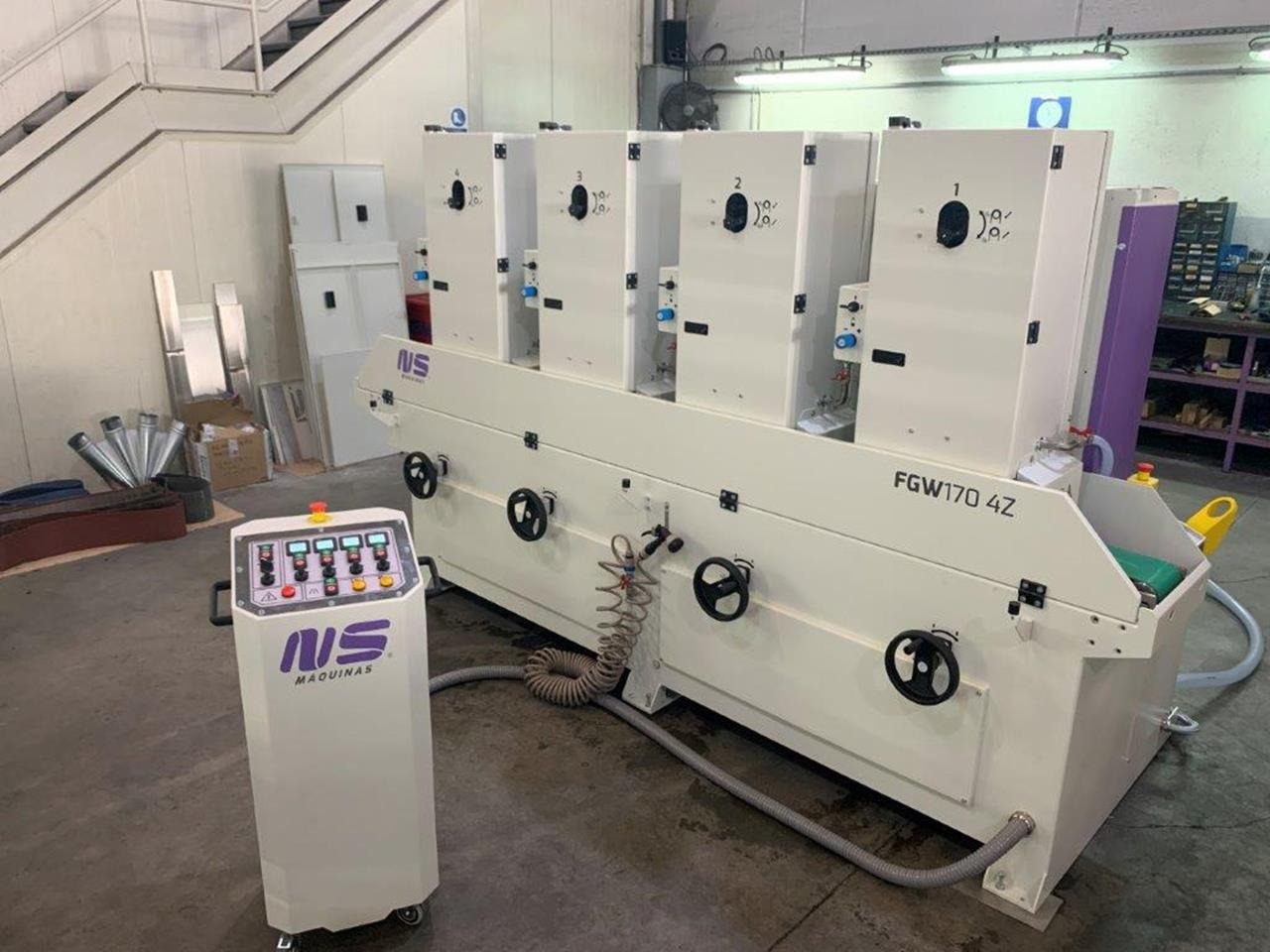 Used NS Maquinas FGW 170 4Z I Belt Grinding Machine I 2019