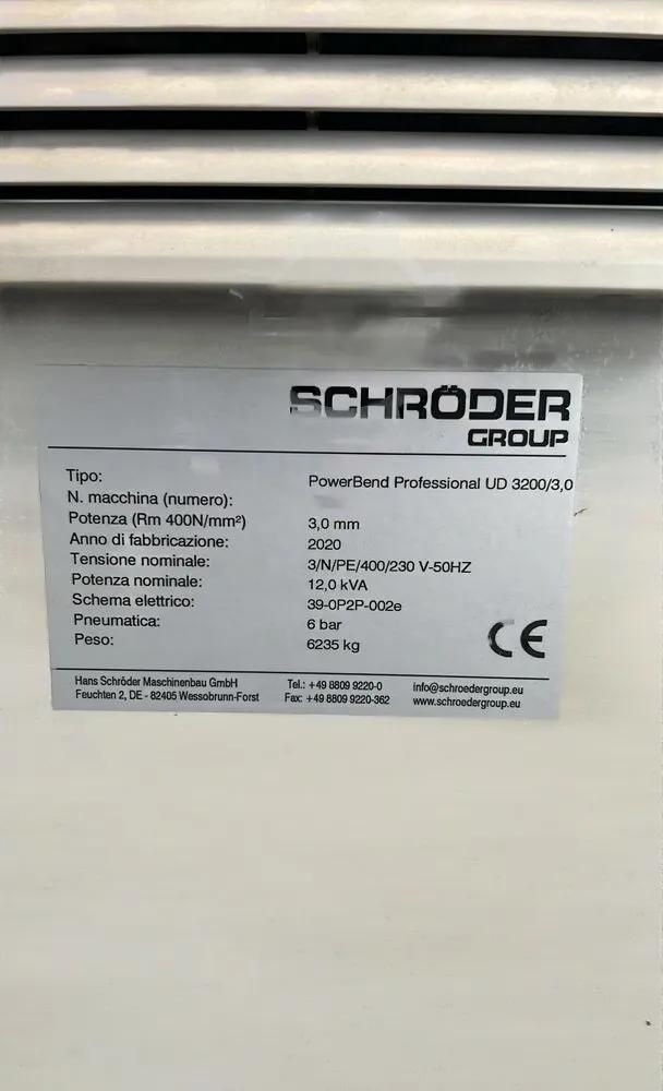 Gebruikt Schröder PowerBend Professional UD 3200/3 I Buigmachine