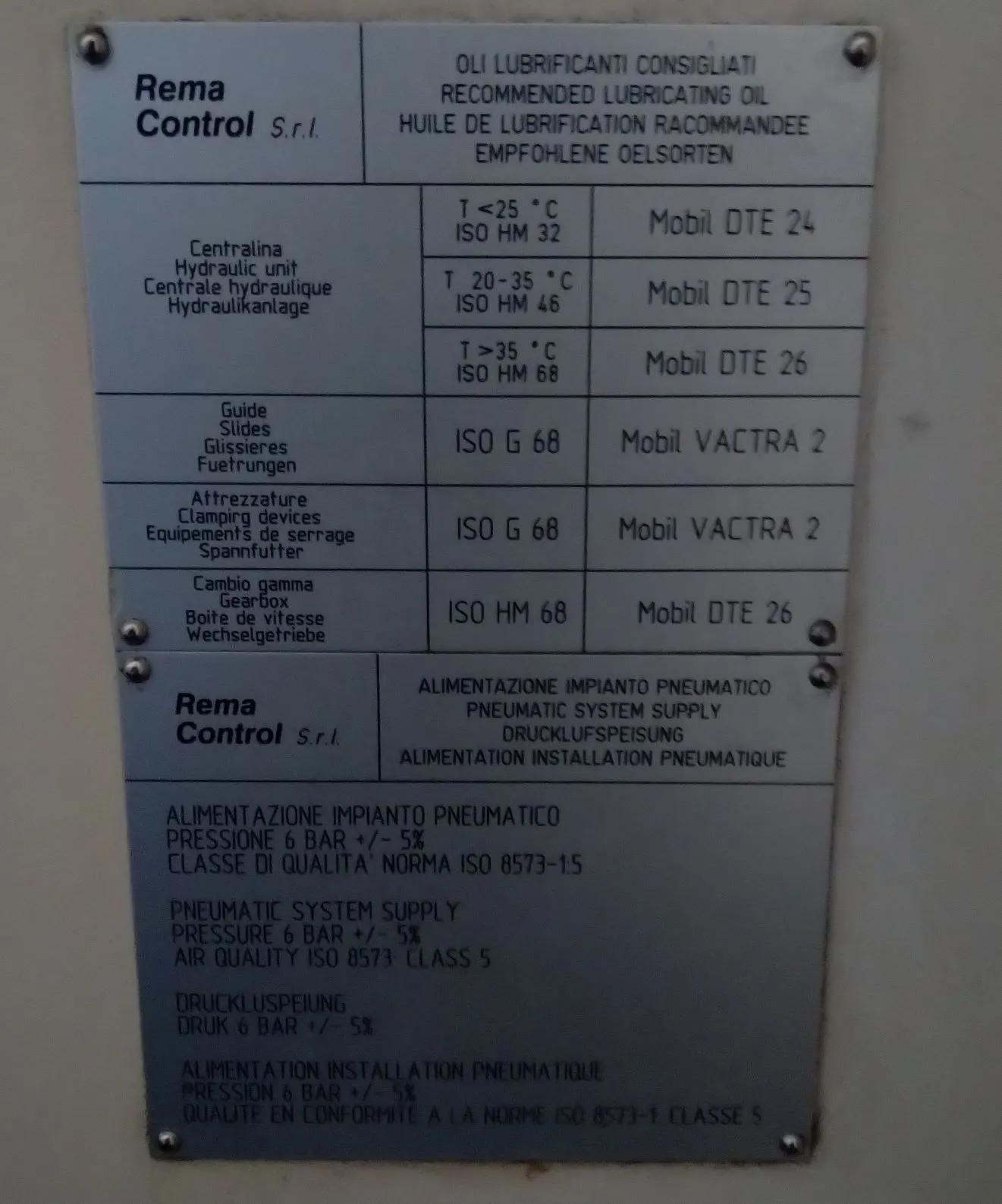 Gebruikt Rema Control Leonard RCL 2.4 I Verticale Bewerking Centrum