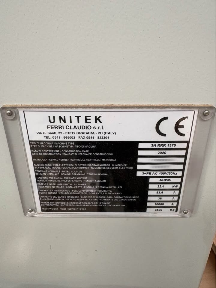 Used Unitek Excel 3N RRR 1370 I Wide Belt Sander I 2020
