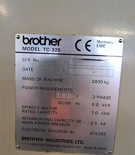 Gebruikt Brother TC-325 - Verticaal Bewerkingscentrum - 1997