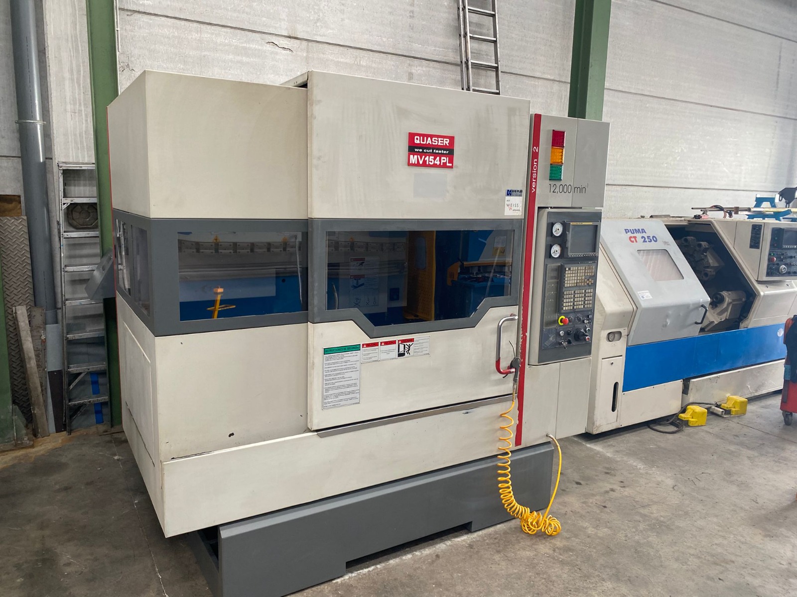 Used Quaser MV154 PL/12 I Vertical Machining Center I 2007