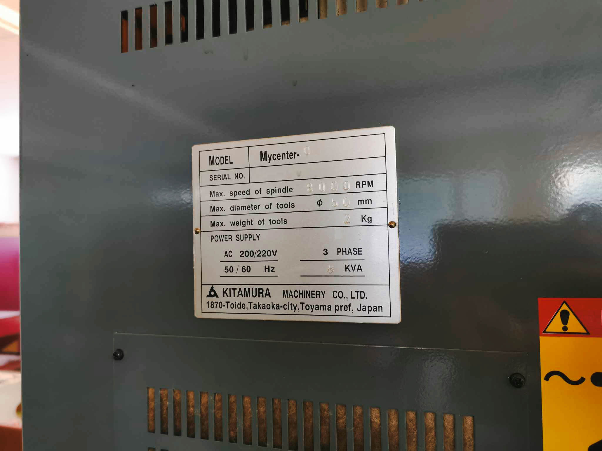 Gebruikt Kitamura Mycenter Zero I Verticaal Bewerkingscentrum I 1997