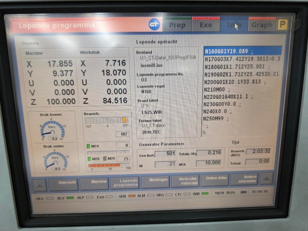 Used Agie Charmilles FI 440 SLP I Wire EDM Machine I 2008