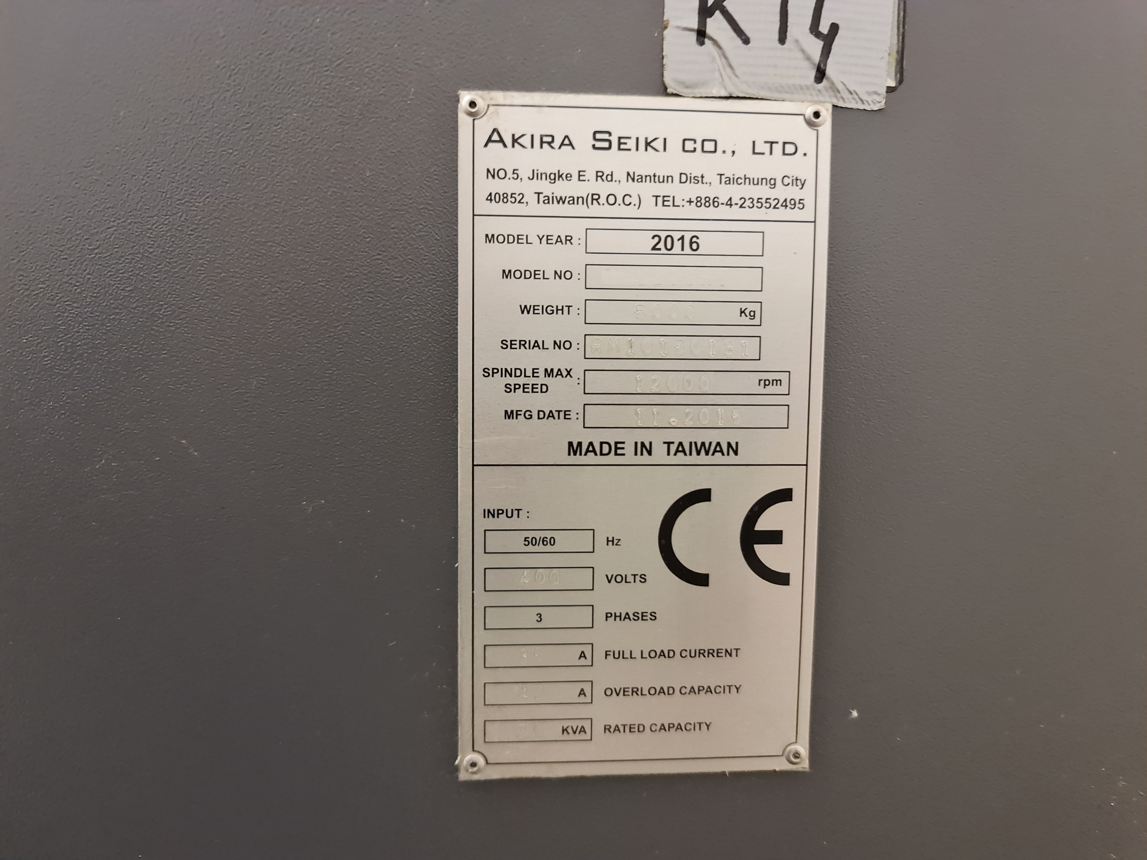 Usado 2016 AKIRA SEIKI RMV 250 RT